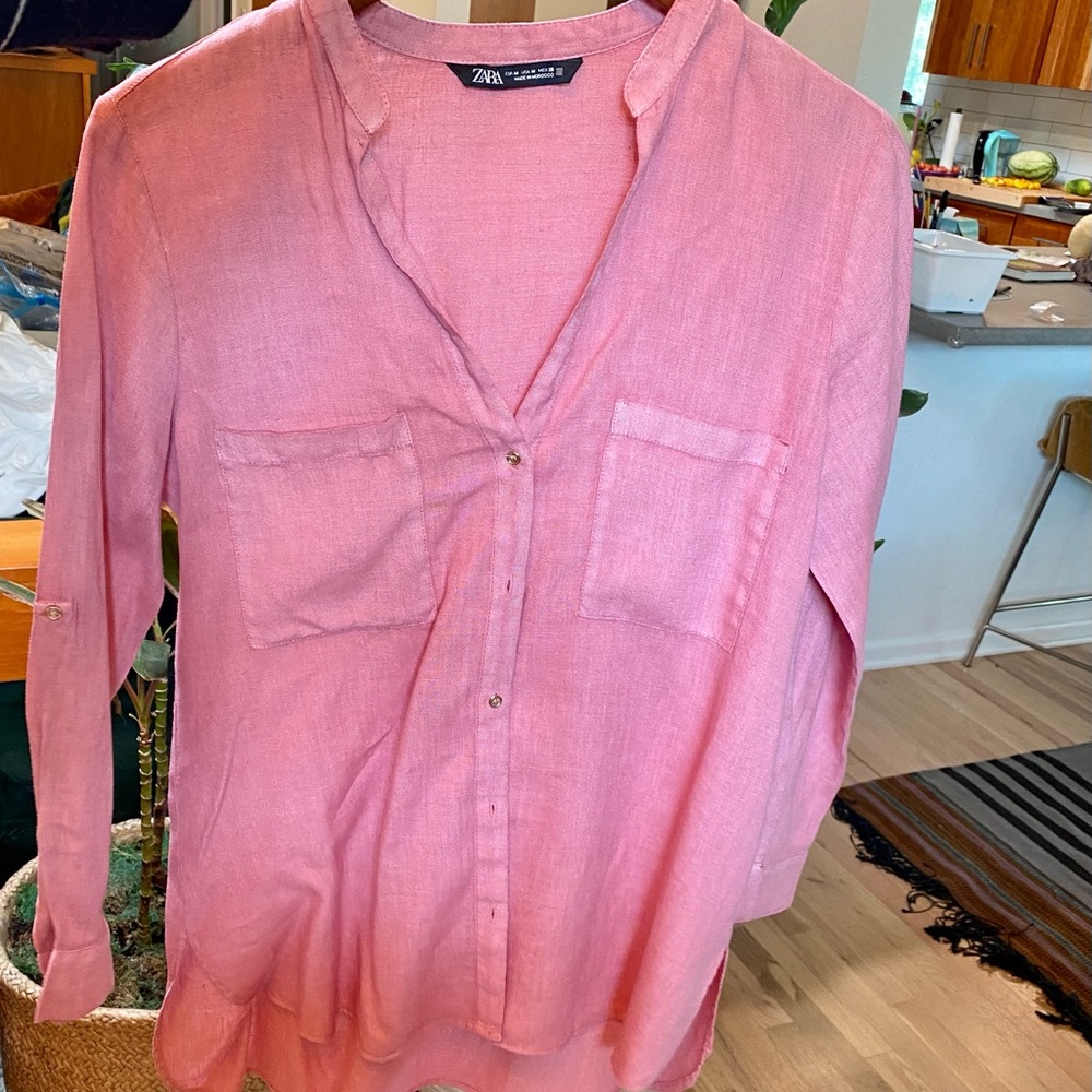Zara linen top